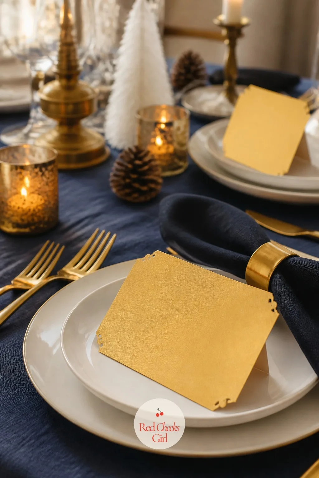 The Golden Ticket Place Cards — Place cards usually get skipped because nobody wants to handwrite eight names on plain cardstock. Polar express christmas party
