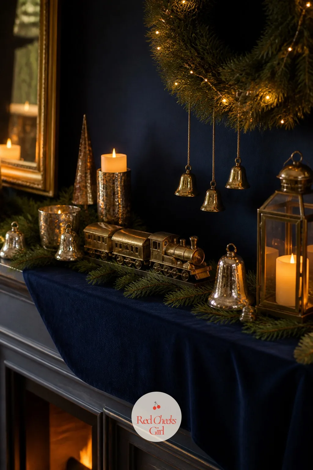 The Midnight Mantel — A mantel that is only stockings and greenery has nothing to say about a theme. Polar express christmas party