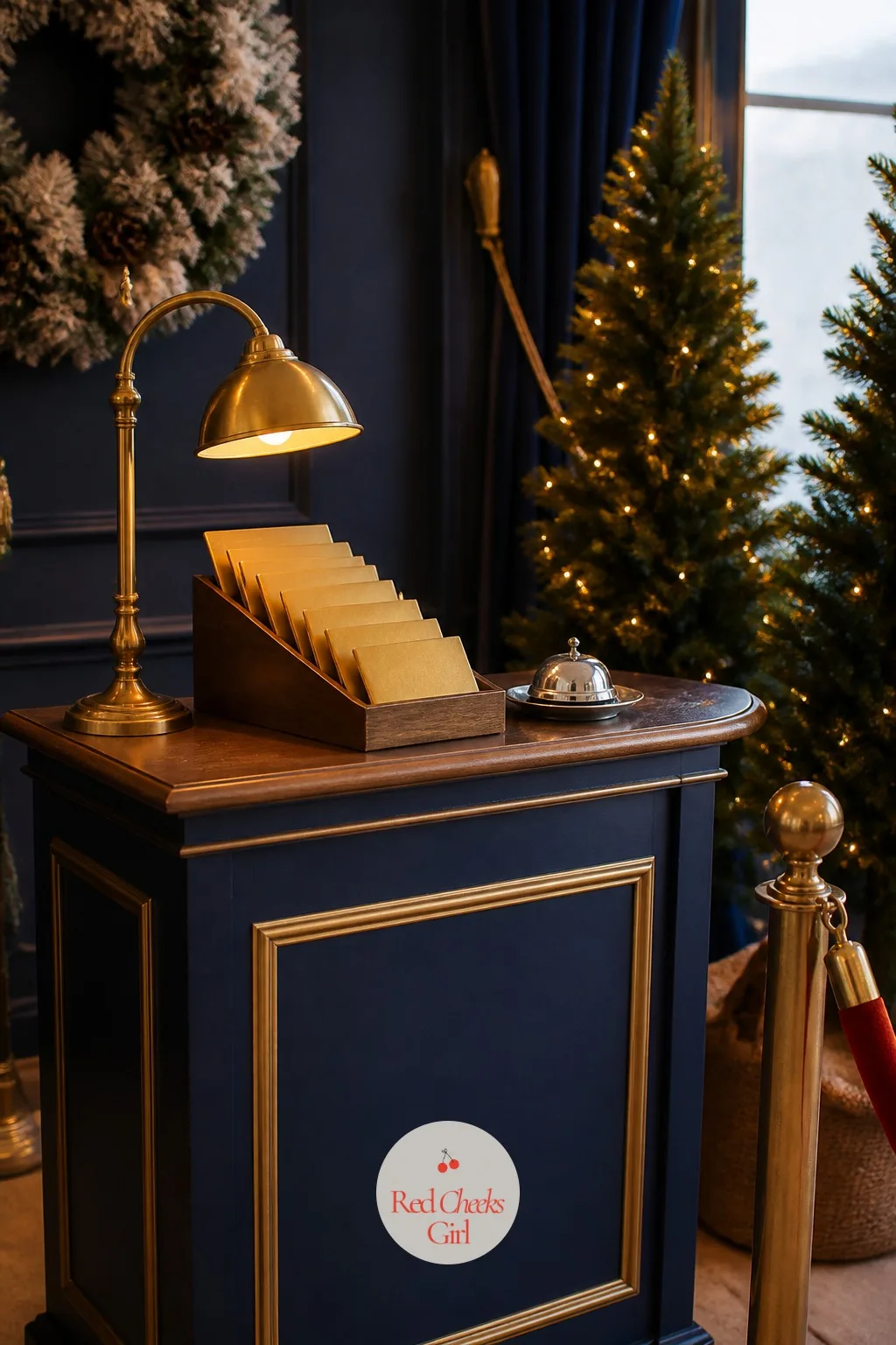 The Ticket Booth Console — A bare entry table is wasted square footage on a night like this. Polar express christmas party