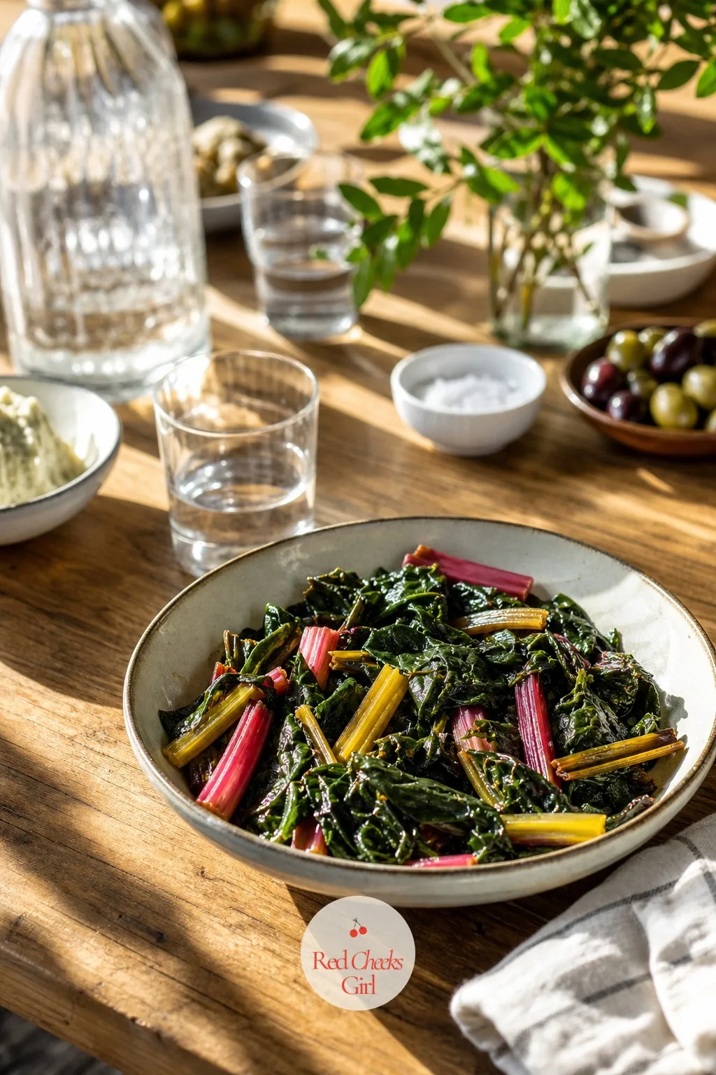 Swiss Chard — Chard sits in the grocery store looking decorative and slightly intimidating, like it belongs in a flower arrangement rather than a pan.
