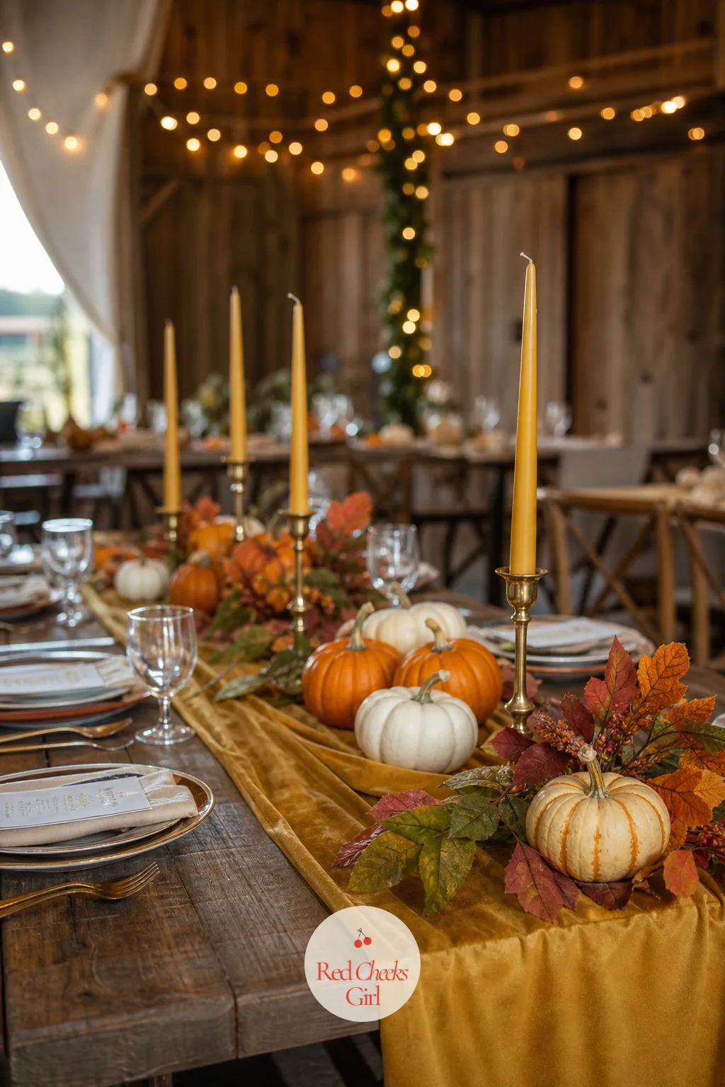 Pumpkins for Fall — Pumpkins can slide into looking like a kids' Halloween party fast if they are not handled carefully. Rehearsal dinner centerpieces