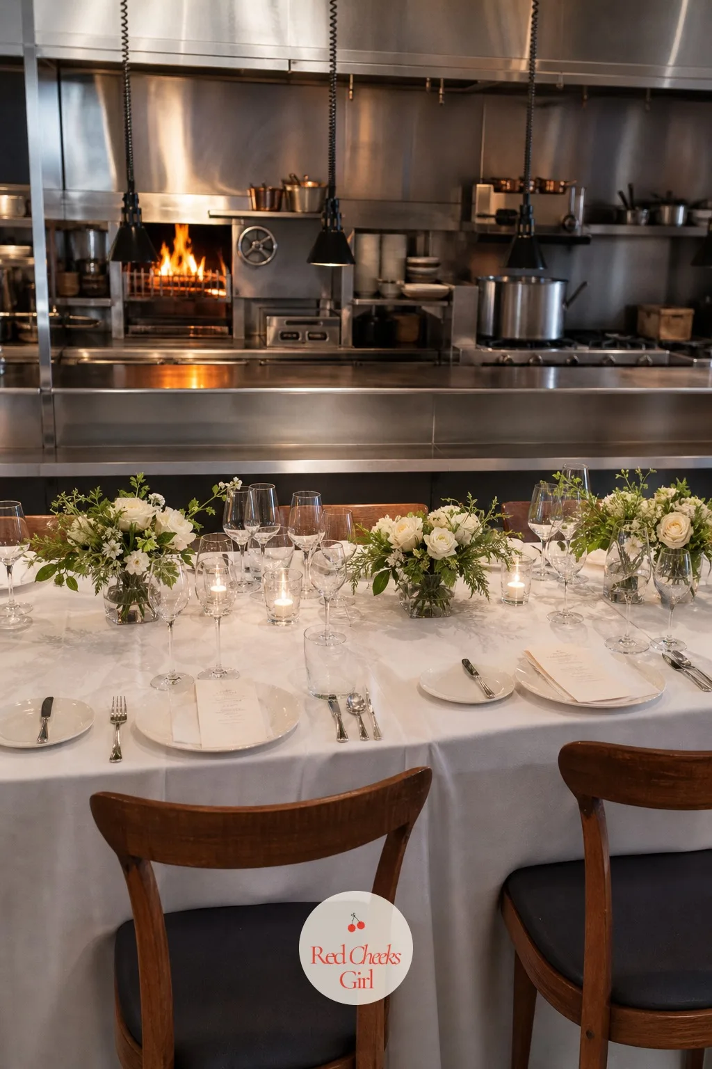 Chef's Table Dinner at an Open Kitchen — Seats pulled right up to the pass, with the chef plating each course in full view, make the kitchen itself the