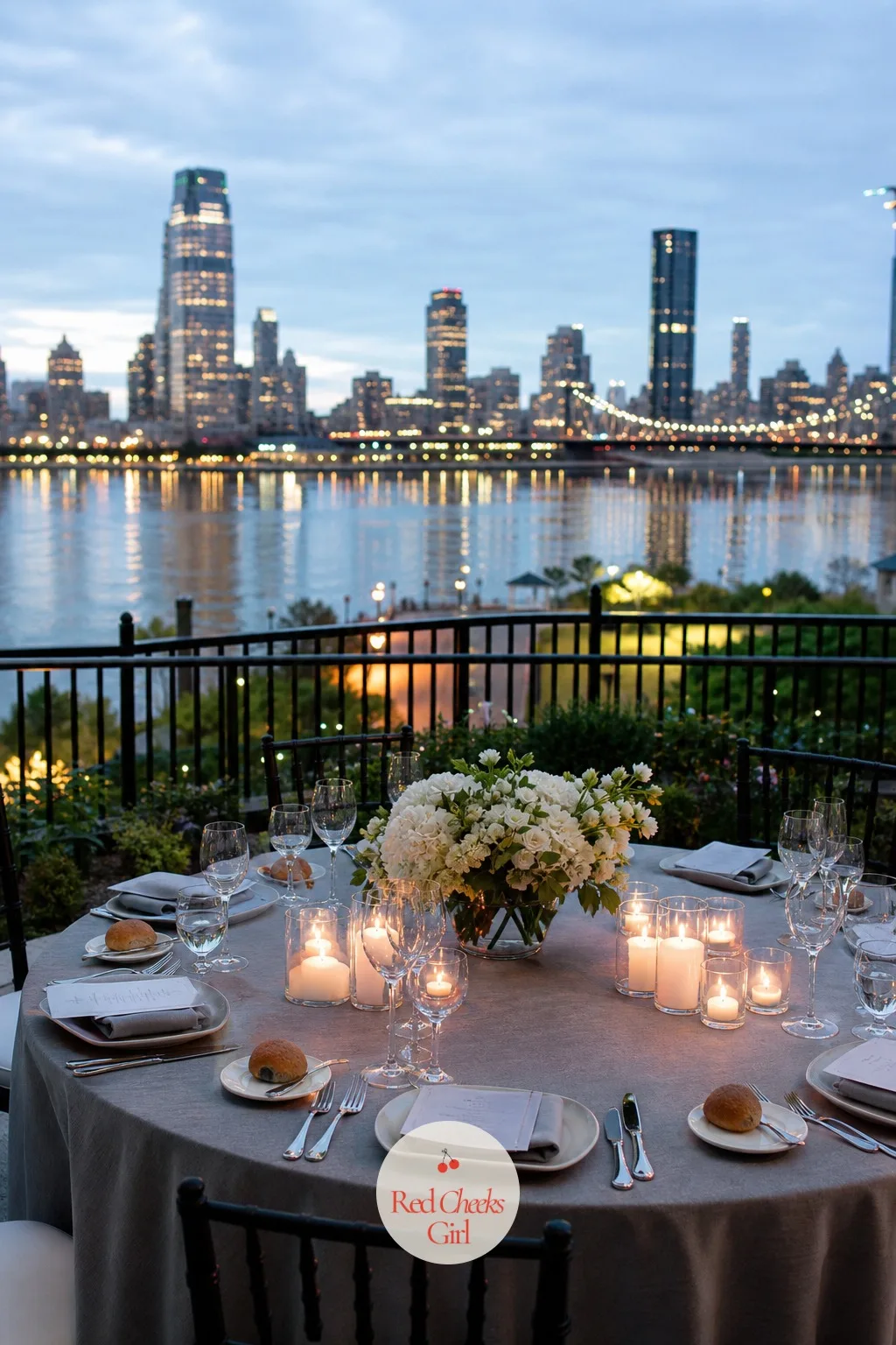 Riverside Terrace Dinner — A restaurant terrace built right over moving water gives you a changing backdrop all evening for nothing: boats passing, light
