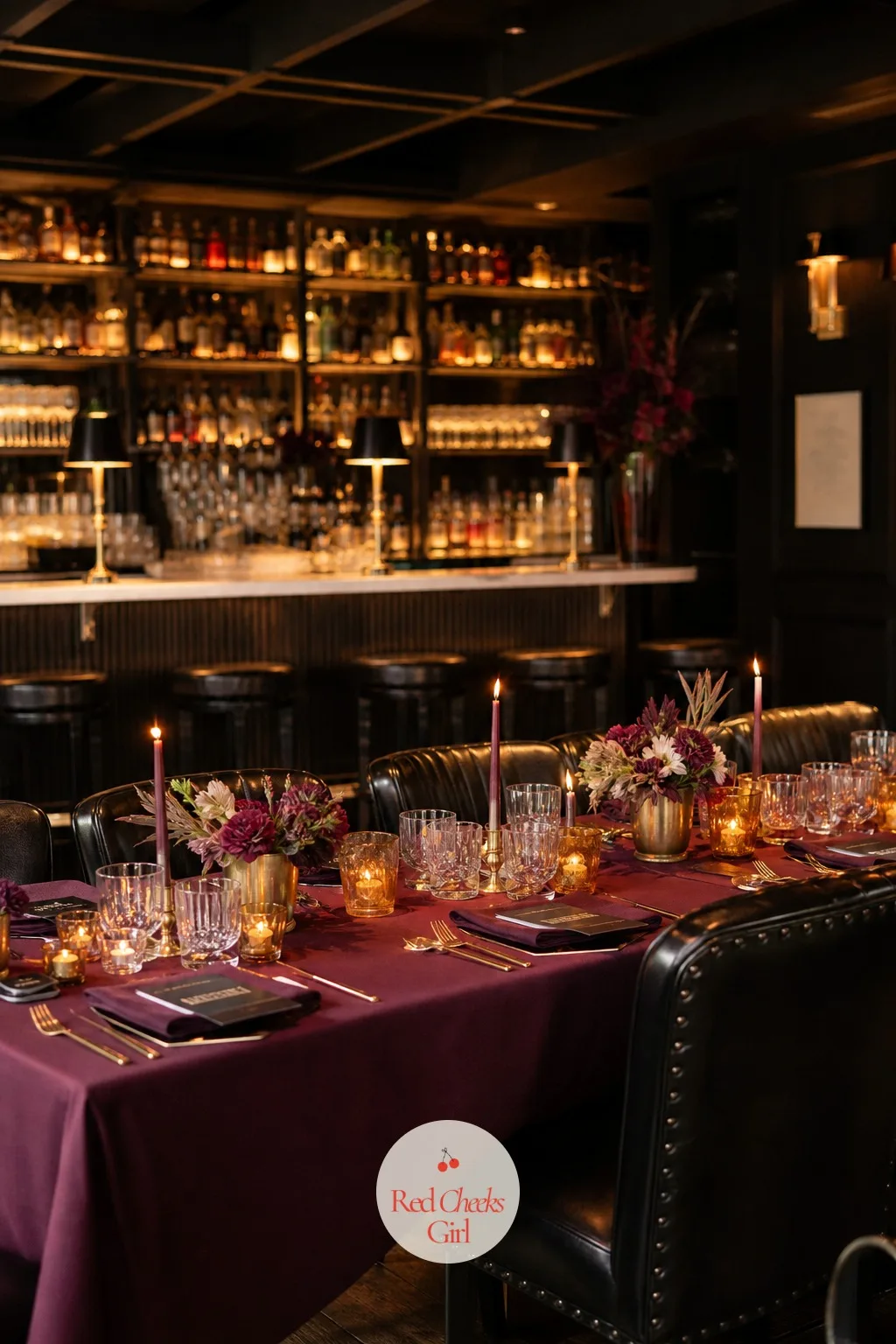 Speakeasy-Style Cocktail Dinner — A hidden bar behind an unmarked door, low leather seating and a bartender shaking drinks in full view make the whole evening
