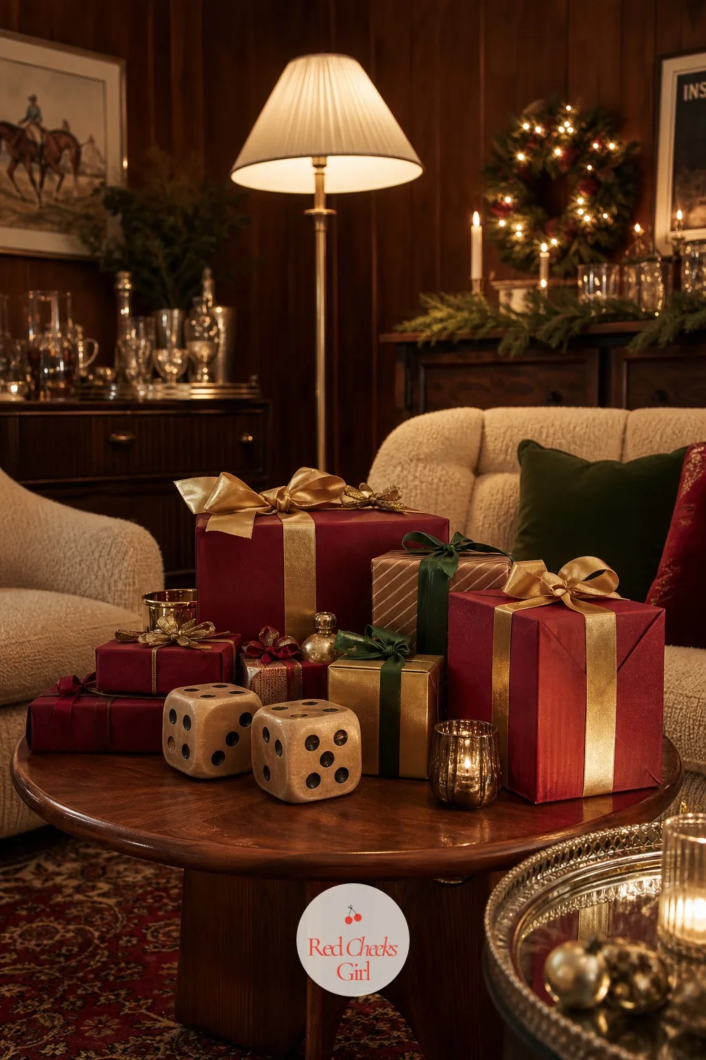 The Dice Game for Stealing Gifts — Pass the Parcel is for children, this is the grown up version and it moves fast. Retro christmas party