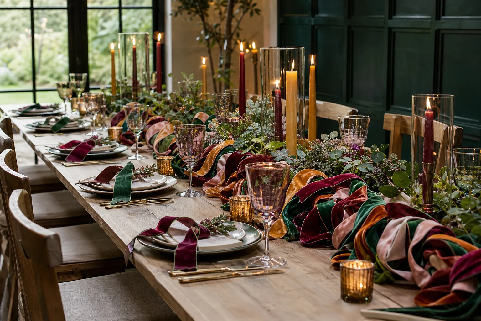 20 Ribbon Garland Ideas You Can Make in an Evening From a Few Spools