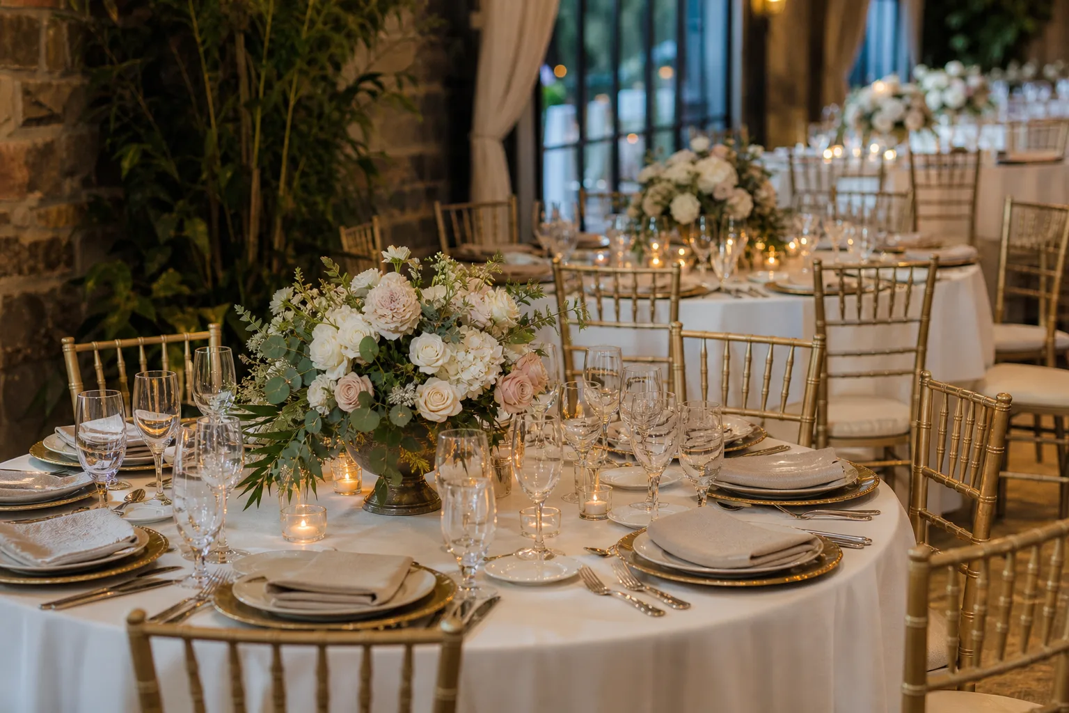 33 Round Table Wedding Centerpieces for a Full Reception Room