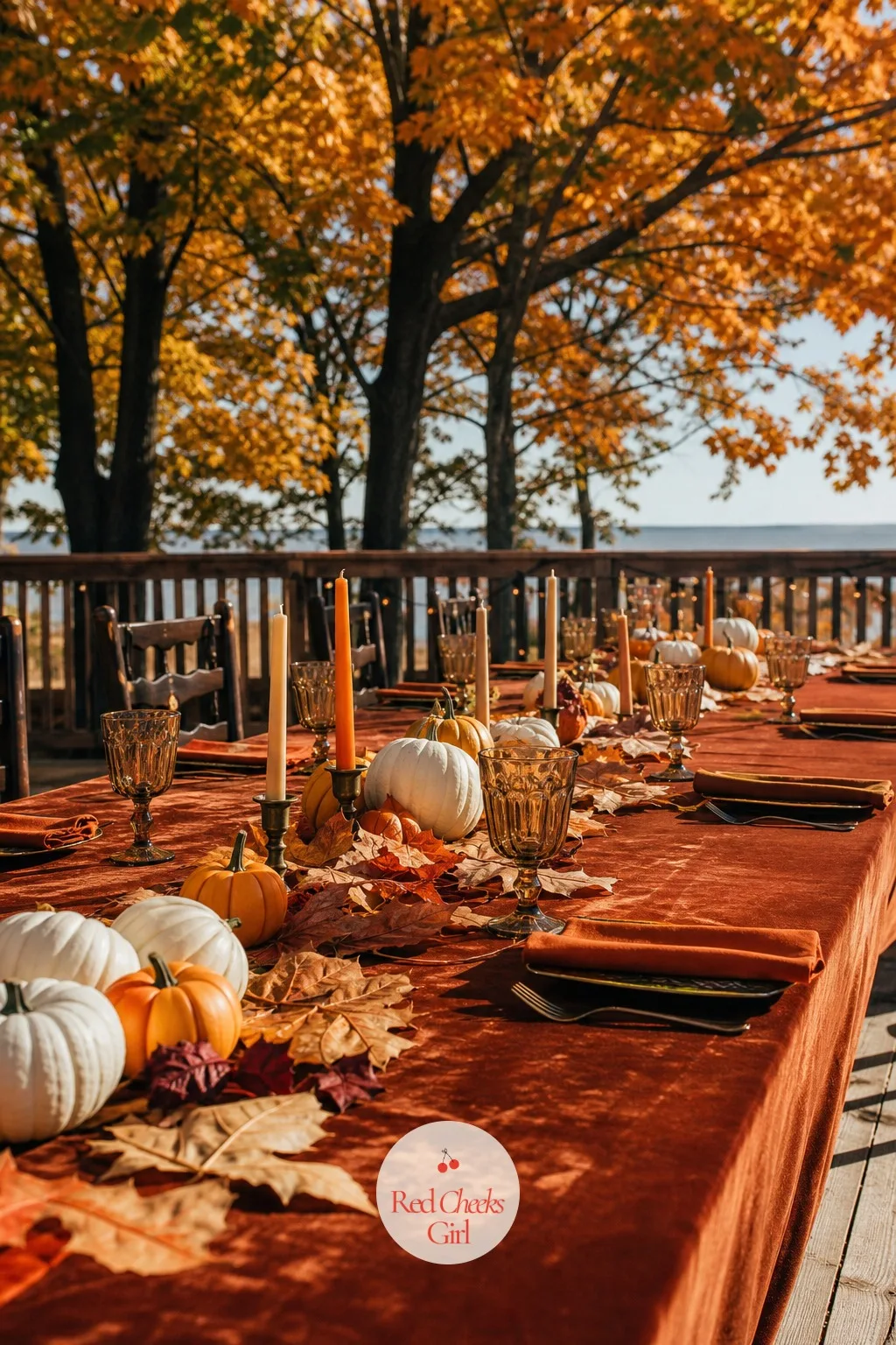 Pumpkins and Leaves — For an autumn wedding this is the one that needs almost no styling at all. Rustic wedding centerpieces