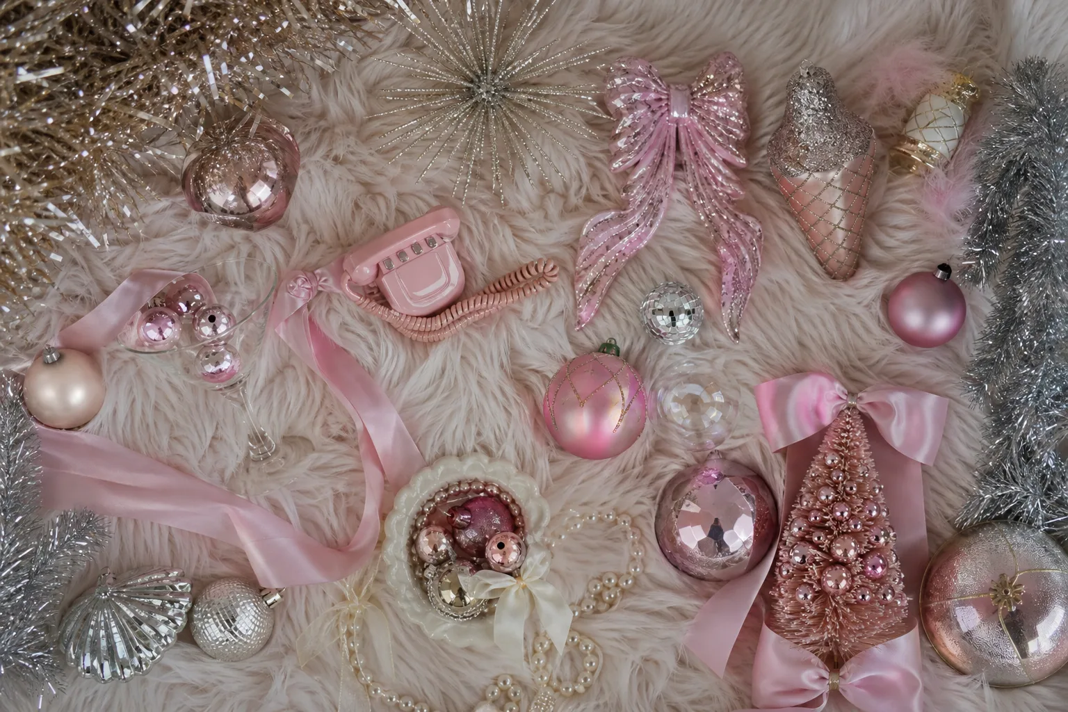 Sabrina Carpenter Christmas Aesthetic: 20 Retro Glam Decor Ideas in Baby Pink, Satin Bows and Tinsel