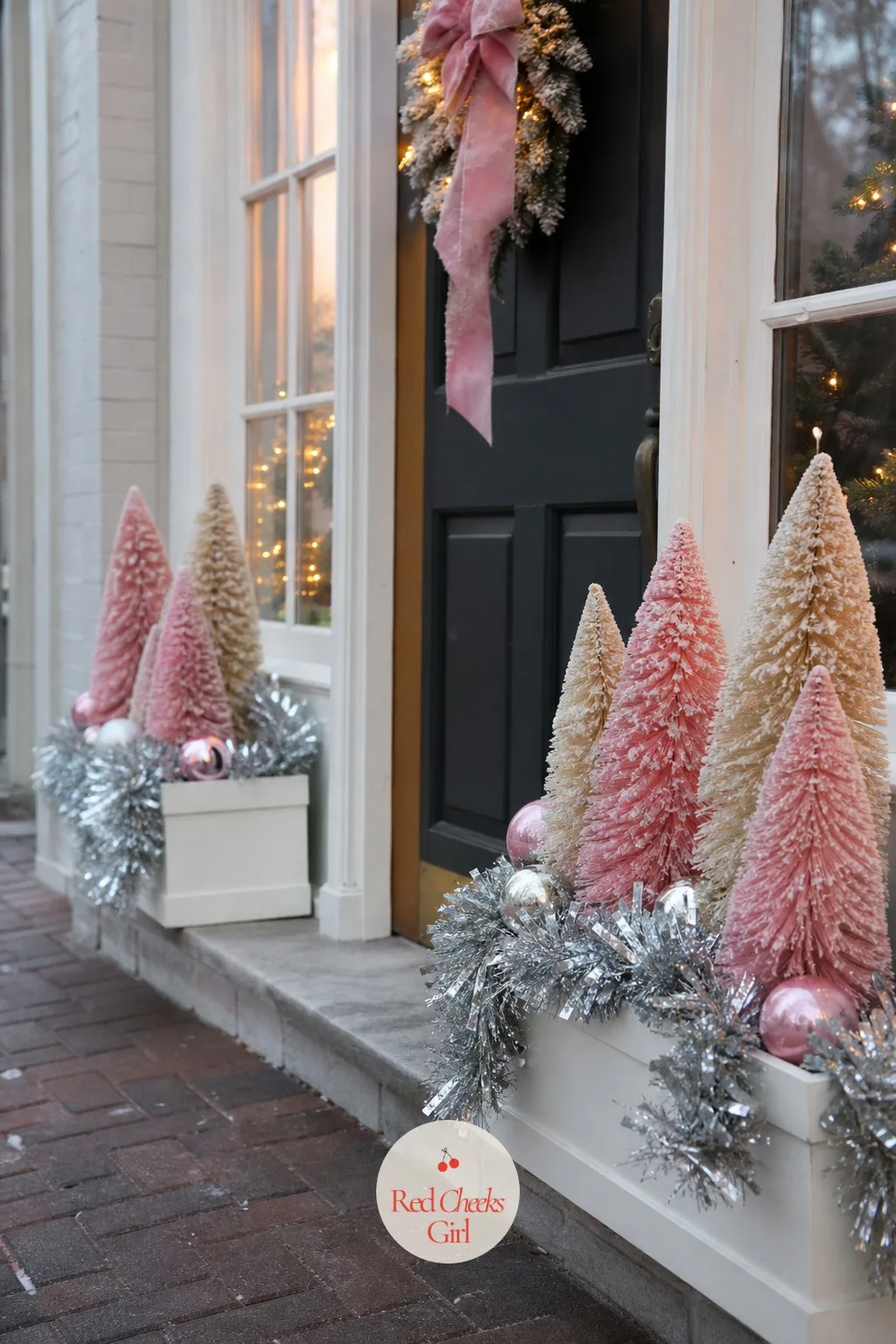 The Window Boxes Flanking the Door — Empty window boxes read as a gap in the set. Sabrina carpenter christmas aesthetic