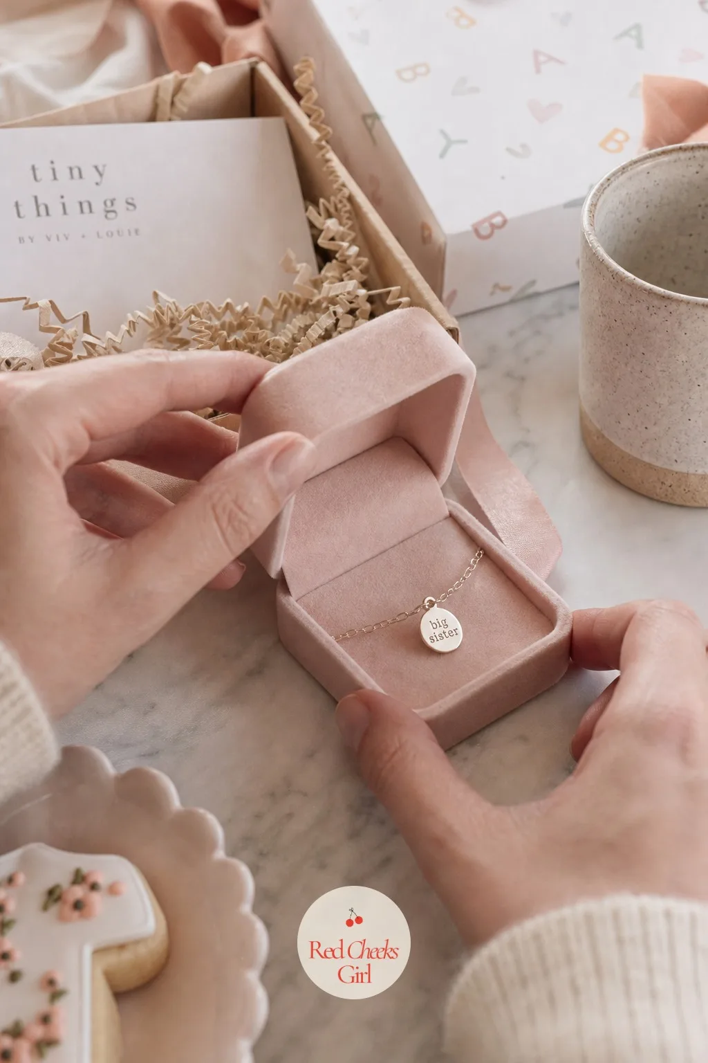 Engraved Big Sibling Charm Bracelet — She is about to share her parents with someone else for the first time. Second baby shower ideas