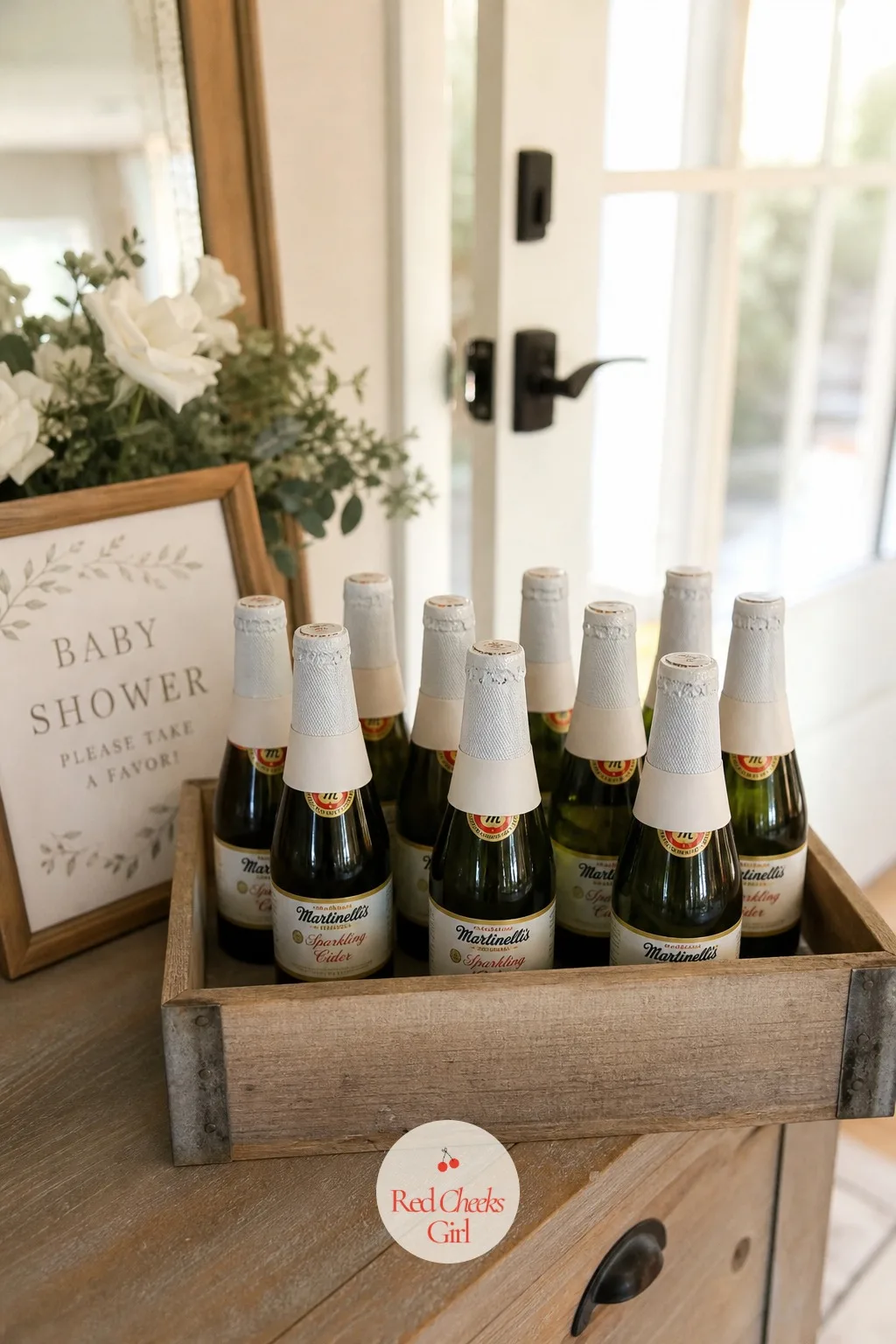 Mini Sparkling Cider Favors — For a sip and see especially, a mini bottle of something fizzy to take home closes the afternoon the same way it opened: with a