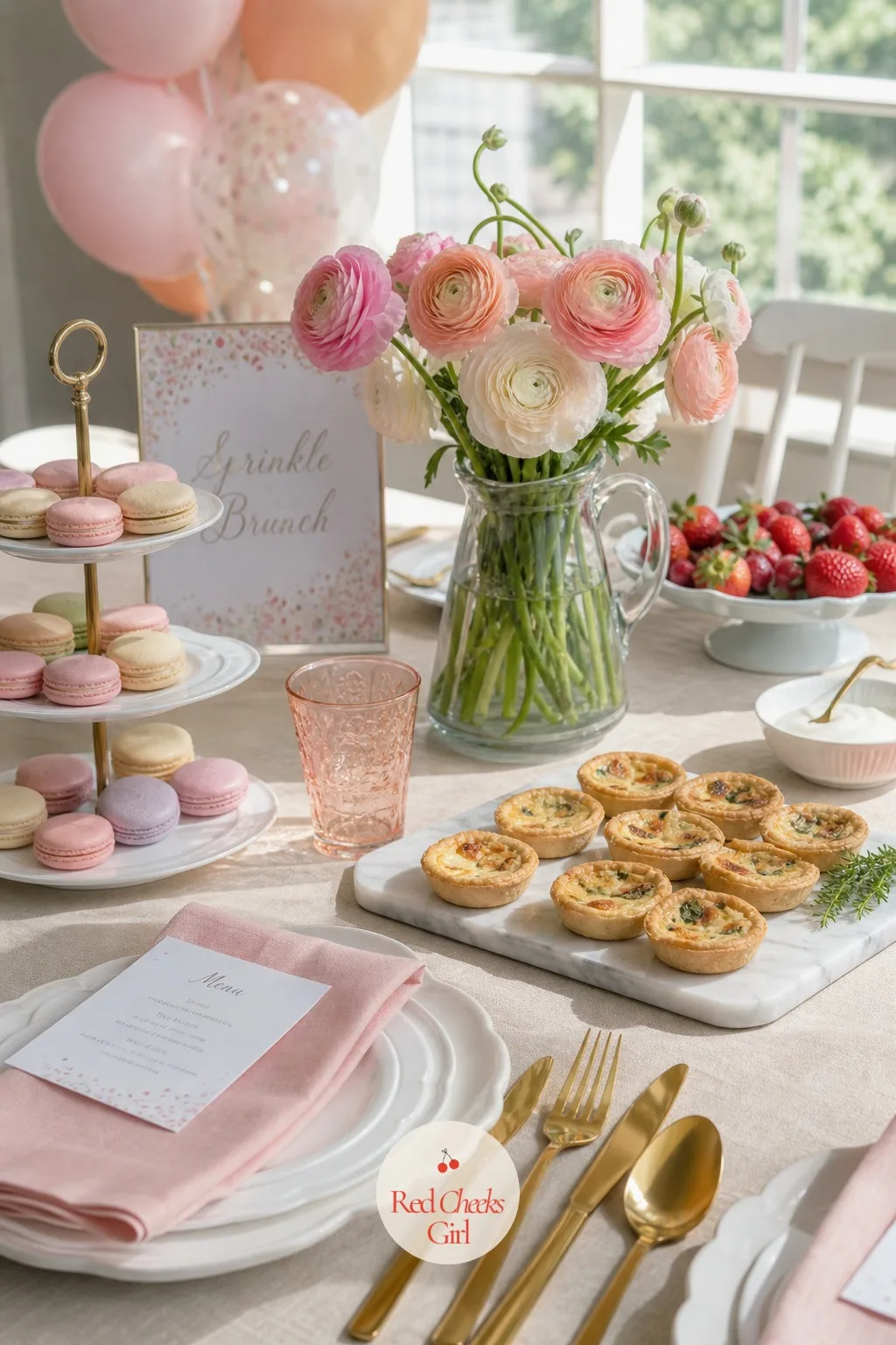 Sprinkle Brunch — A sprinkle is the shower's smaller, more honest cousin: fewer guests, lighter gifts, the whole thing scaled down to match what a second baby