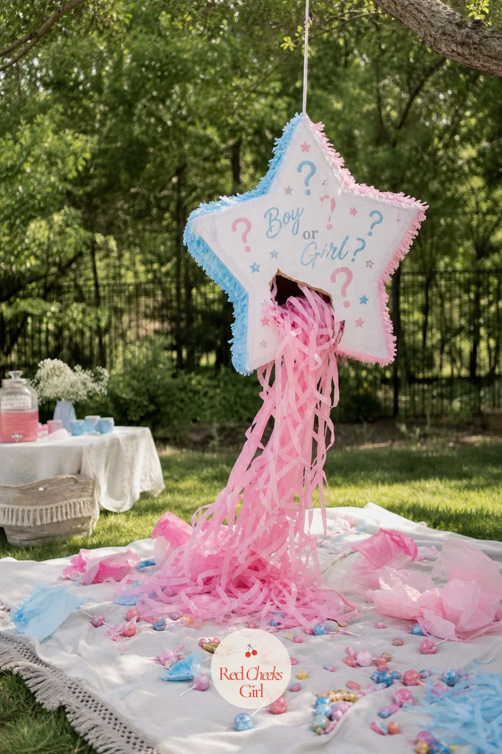 The Reveal Pinata — Hung from a tree branch or a sturdy stand, this one asks for a bit of patience and a lot of swinging before it finally gives up its colour.