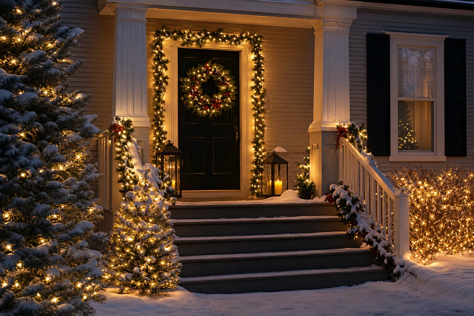 15 Simple Outdoor Christmas Lights Ideas You Can Hang in One Afternoon