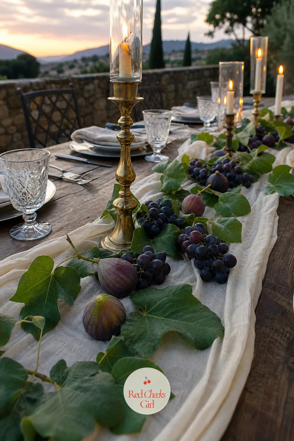 Fruit as Decor — Flowers out of season can cost a fortune, and a table that looks strictly floral everywhere starts to feel like every other wedding you have