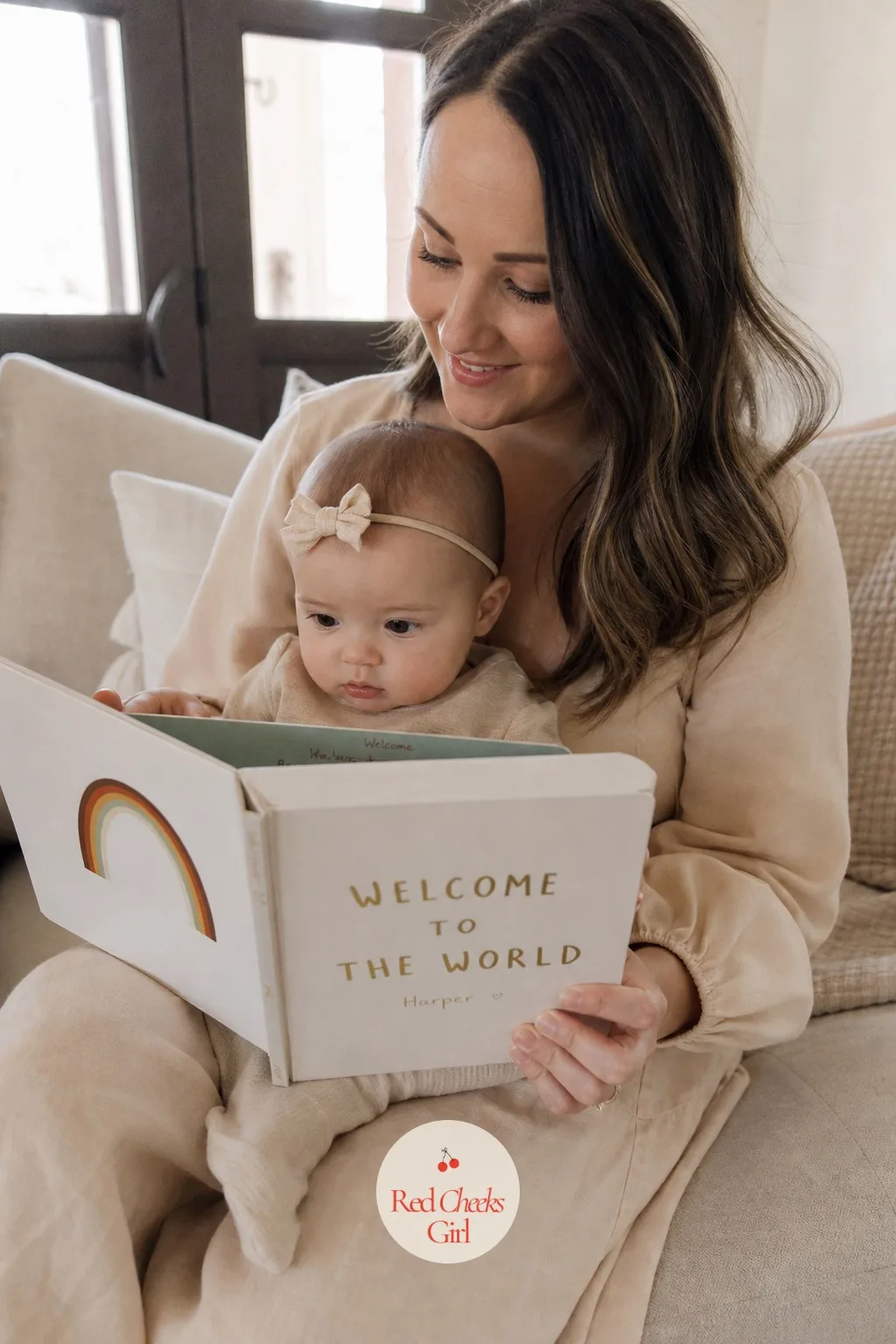 Sign-a-Board-Book Guest Book — A traditional guest book gets read once and then shelved, but a board book gets read to the baby for years, which makes it worth