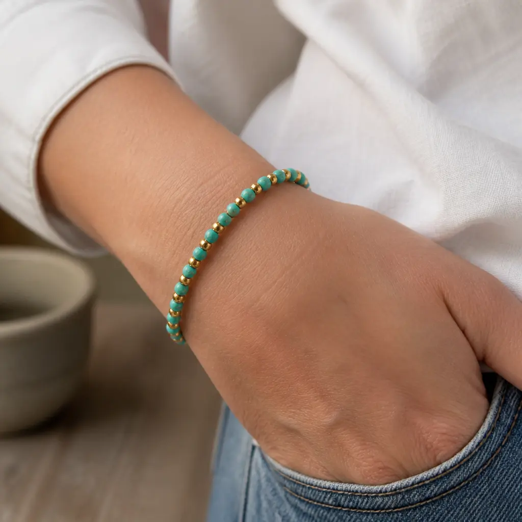 Beaded Friendship Bracelet — You two have had matching something since you were kids, a necklace, a keychain, a joke only the family gets. Sister christmas