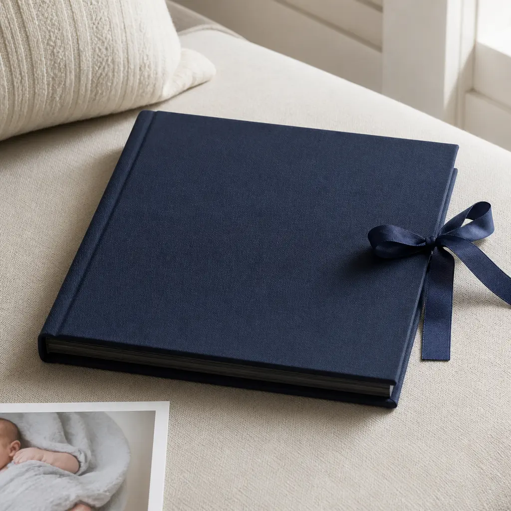 Cloth Bound Photo Album — She still has the good photos trapped across three different phones, going back years. Sister christmas gift ideas