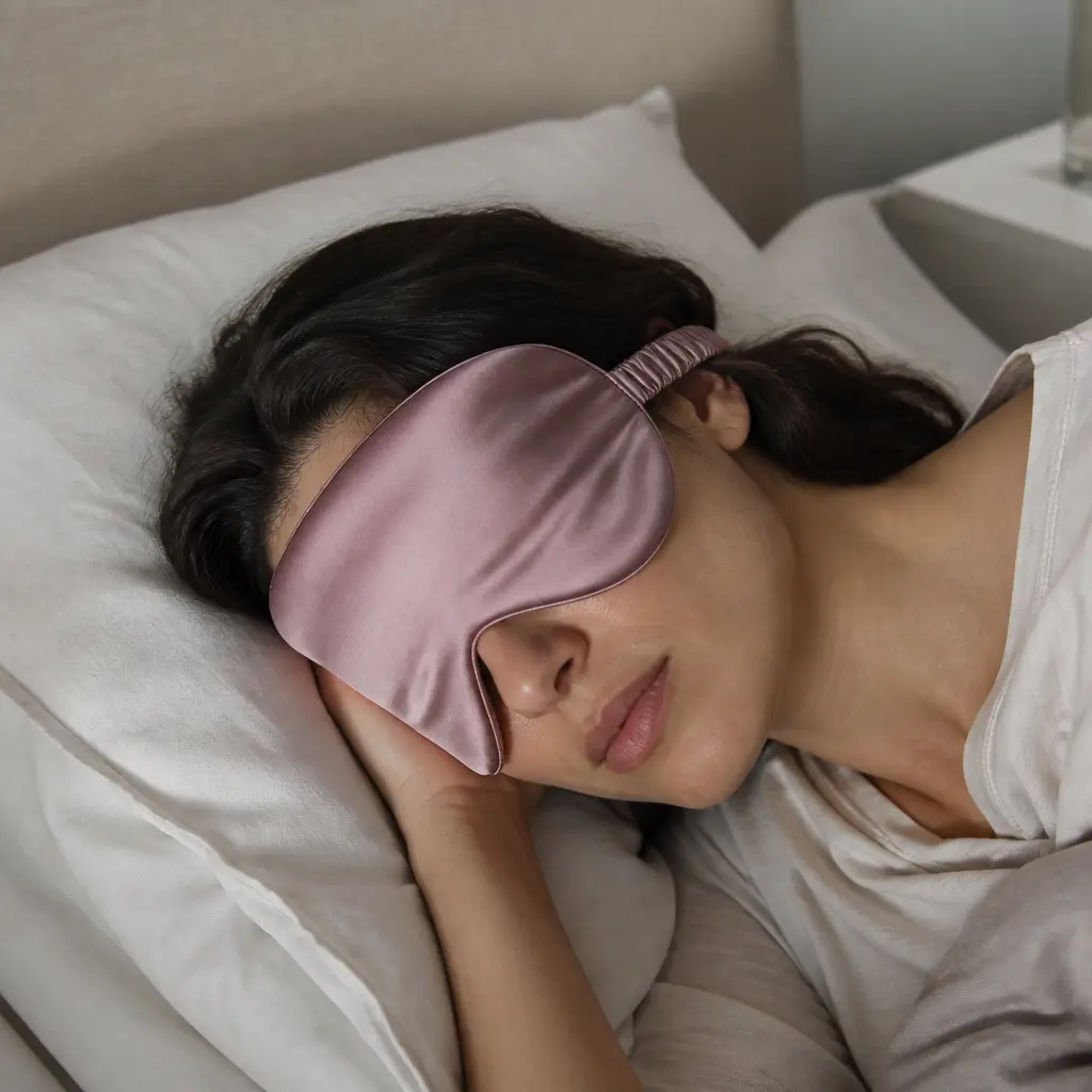 Satin Eye Mask — If she complains about the streetlight outside her window every single visit, she needs this. Sister christmas gift ideas