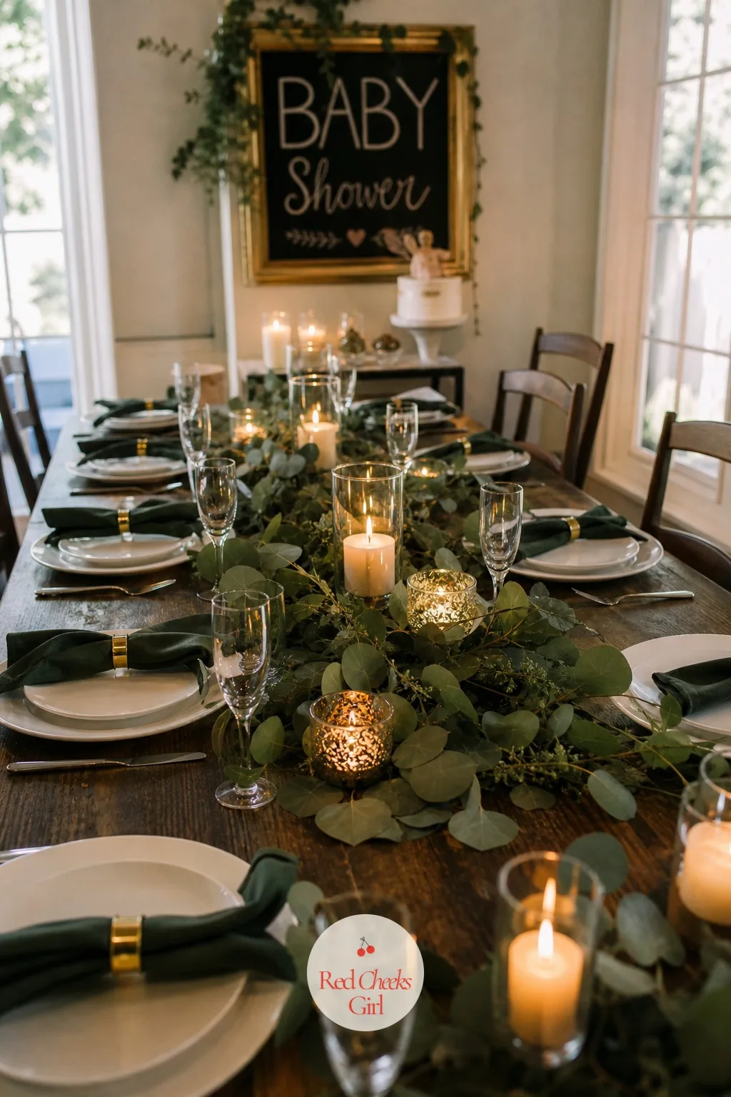 Dinner Party Shower — Evening, candlelight, a seated menu instead of finger food balanced on a knee: this is the version for the friend who wants grown-up, not