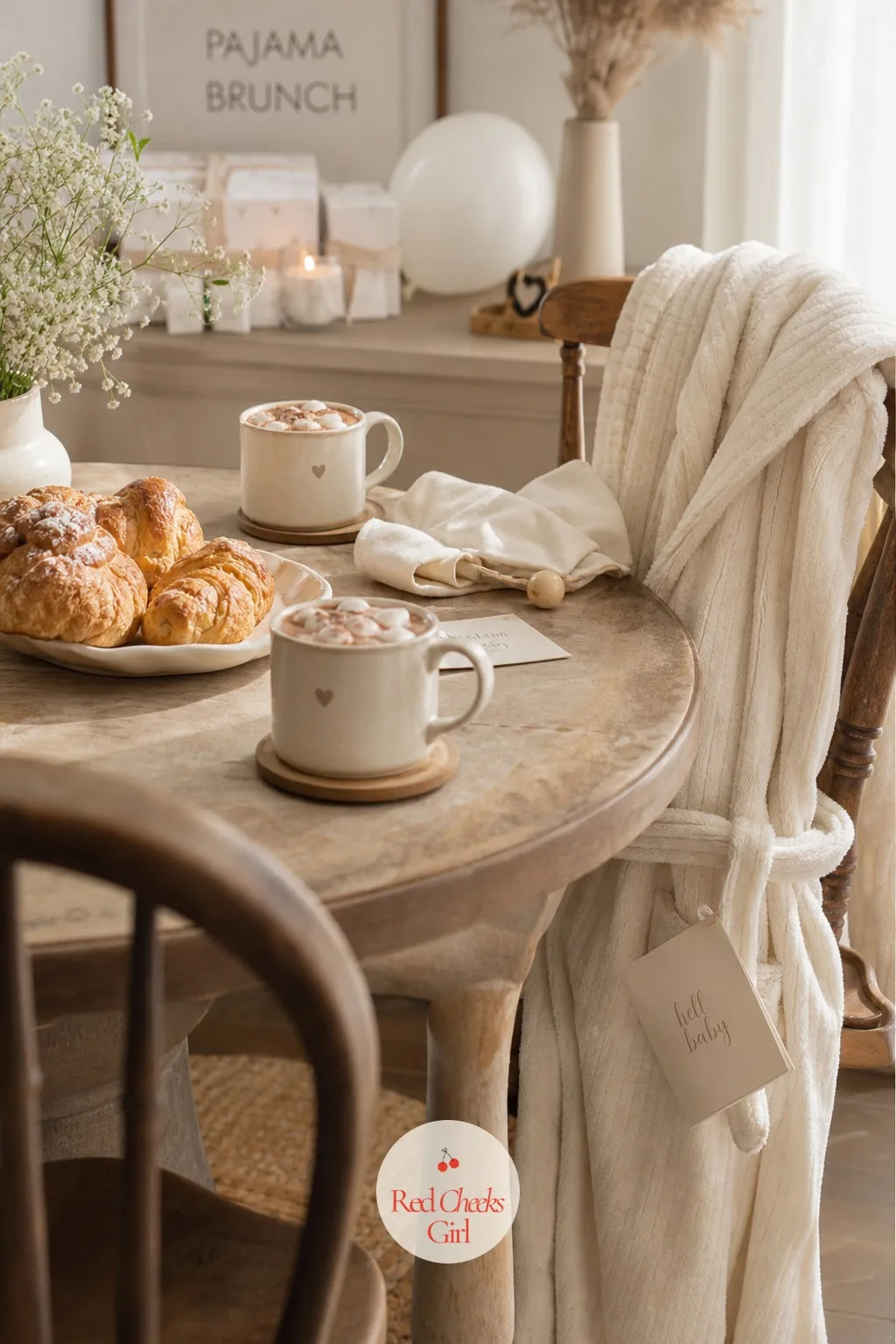 Pajama Brunch — No makeup, no outfit decisions, just a warm table and people who do not need impressing. Small baby shower ideas
