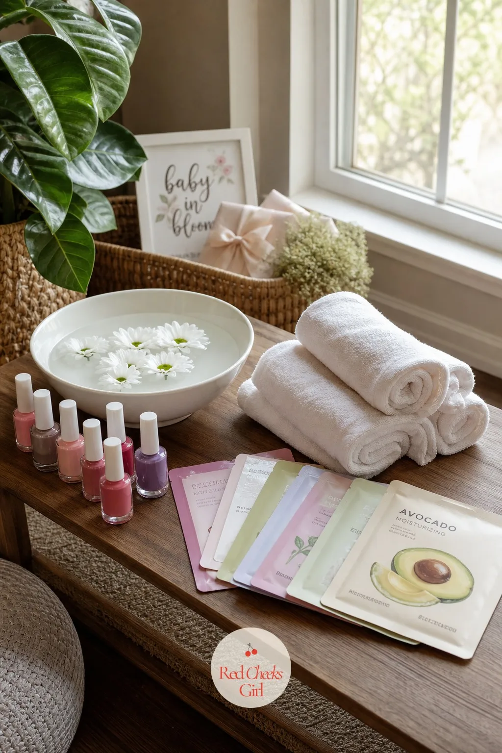Spa Afternoon — She is due for pampering, not another round of party games, and this version gives her exactly that. Small baby shower ideas