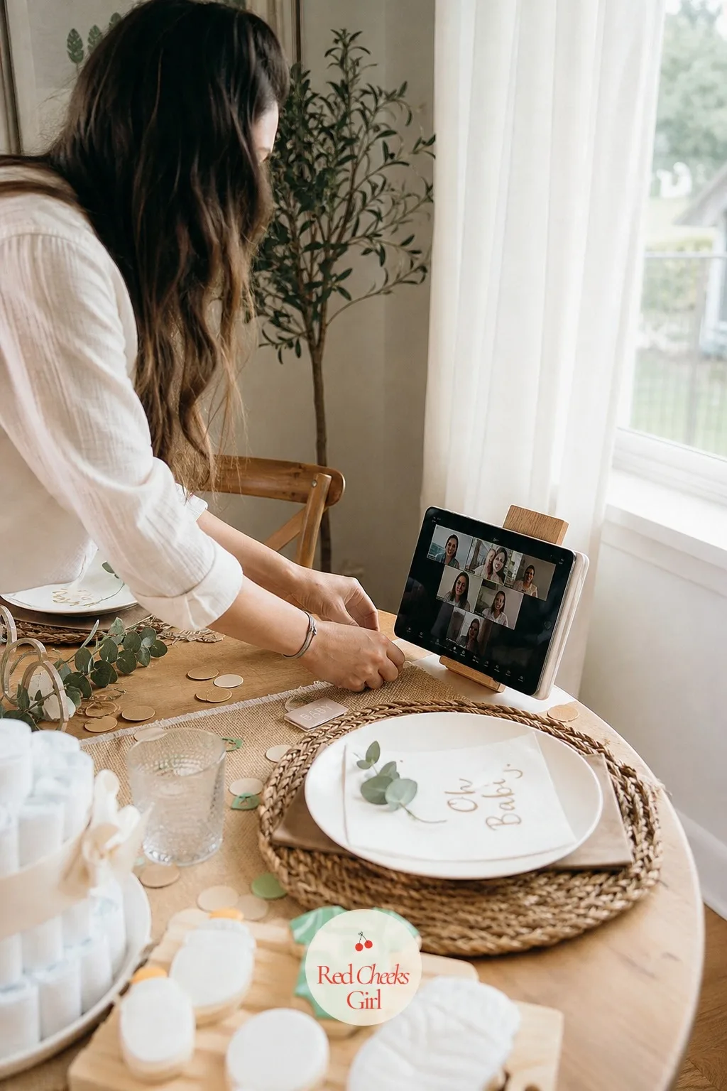 Video Call for Faraway Guests — A small guest list does not have to mean leaving someone out just because they live three time zones away. Small baby shower