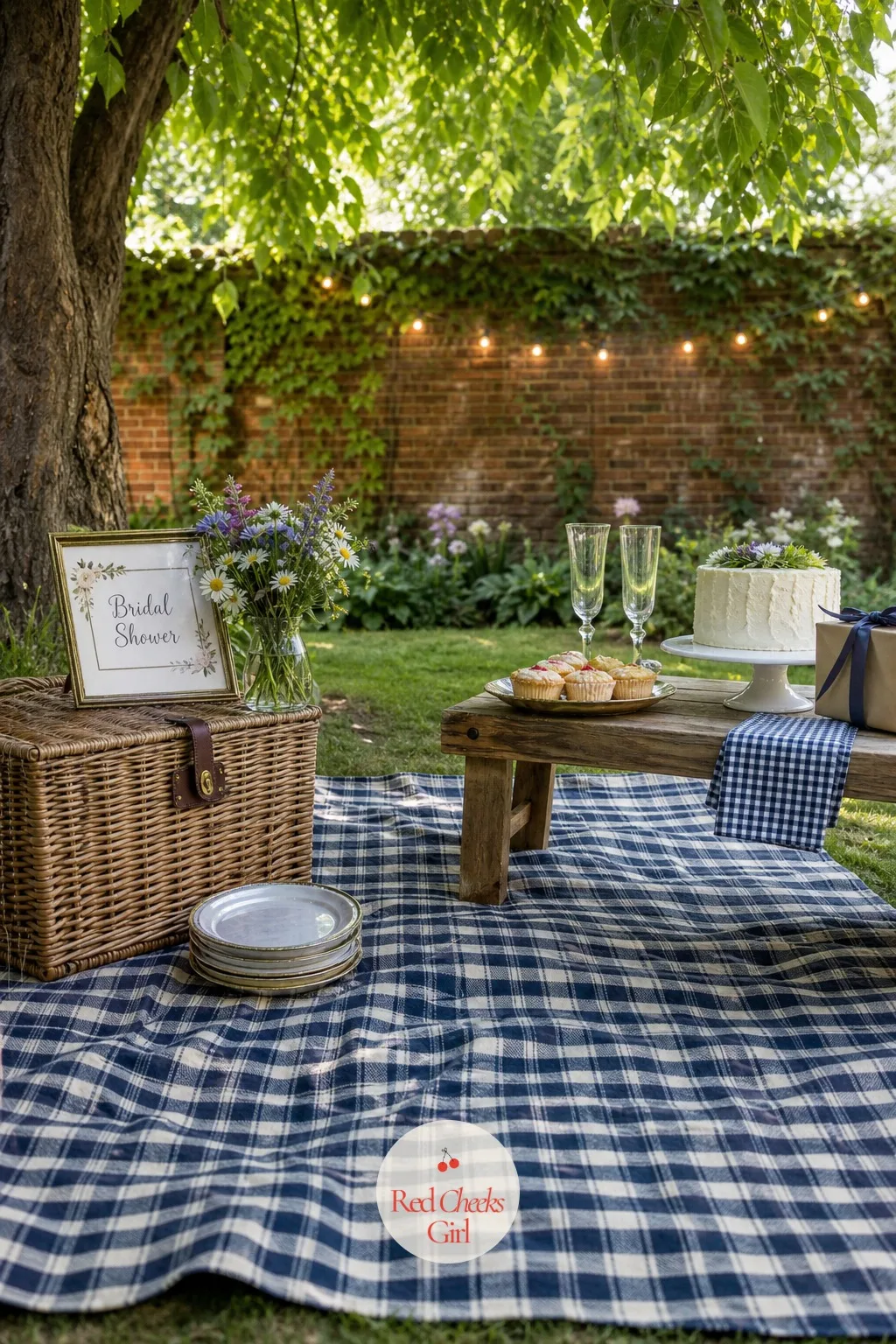 Picnic in a Park — If the weather holds, nothing beats twelve people sitting cross-legged on a proper blanket with nowhere to be. Small bridal shower ideas