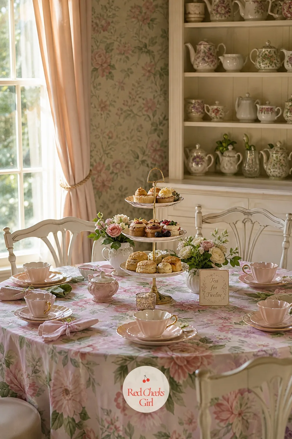 Tea for Twelve — She would never say it out loud, but a tray of cupcakes on a paper tablecloth will always feel like a compromise next to a proper tea. Small