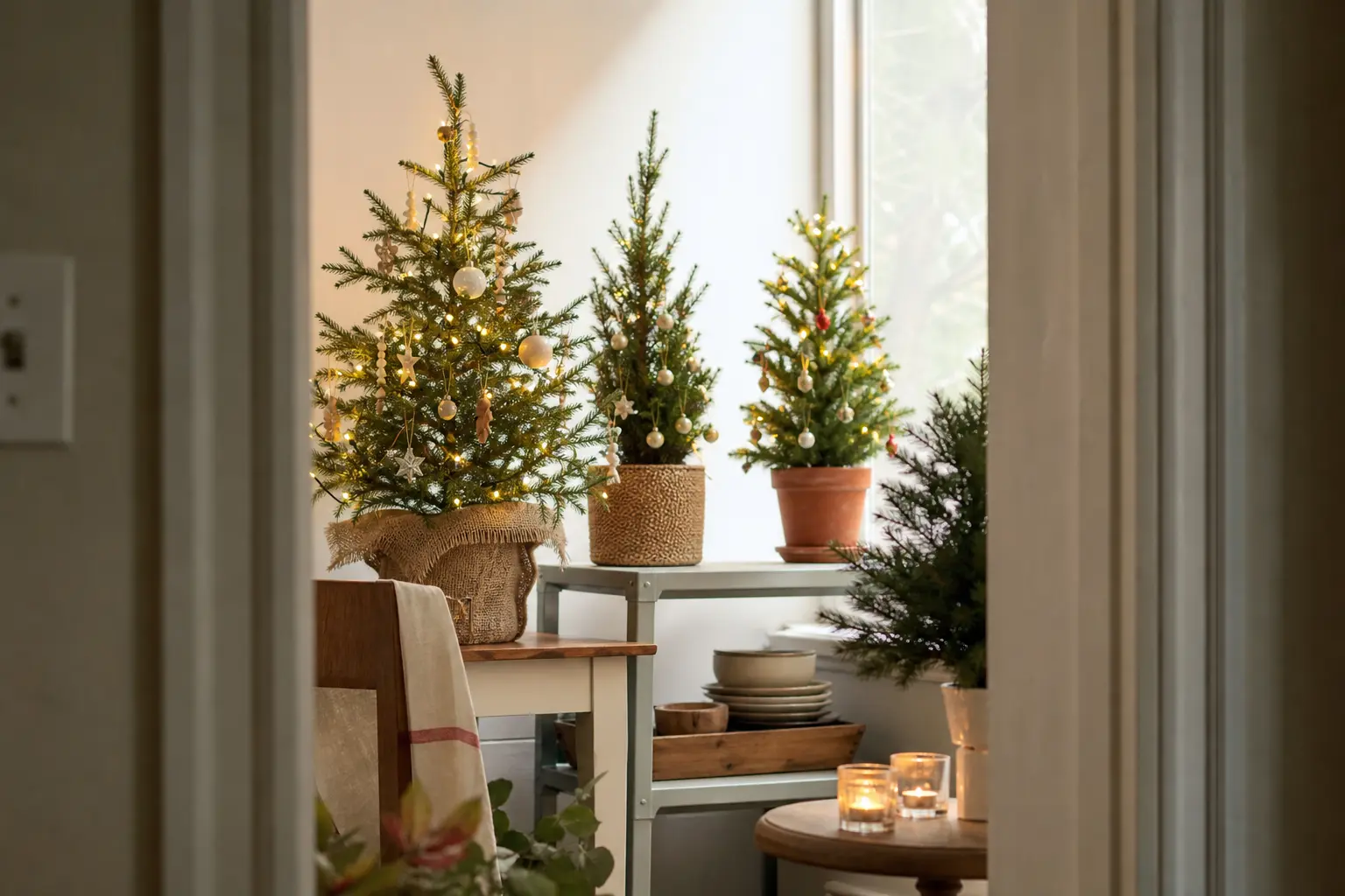 Tiny but Mighty: 13 Small Christmas Tree Ideas for Apartments, Kitchens and Nightstands
