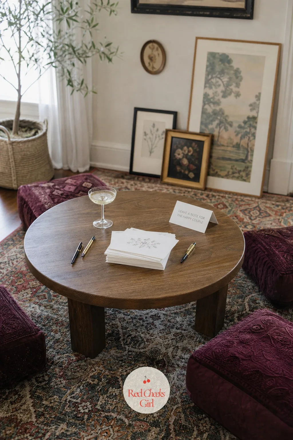 Card and Toast Circle — A formal toast can feel stiff in a small room, and it does not need to be one. Small engagement party ideas