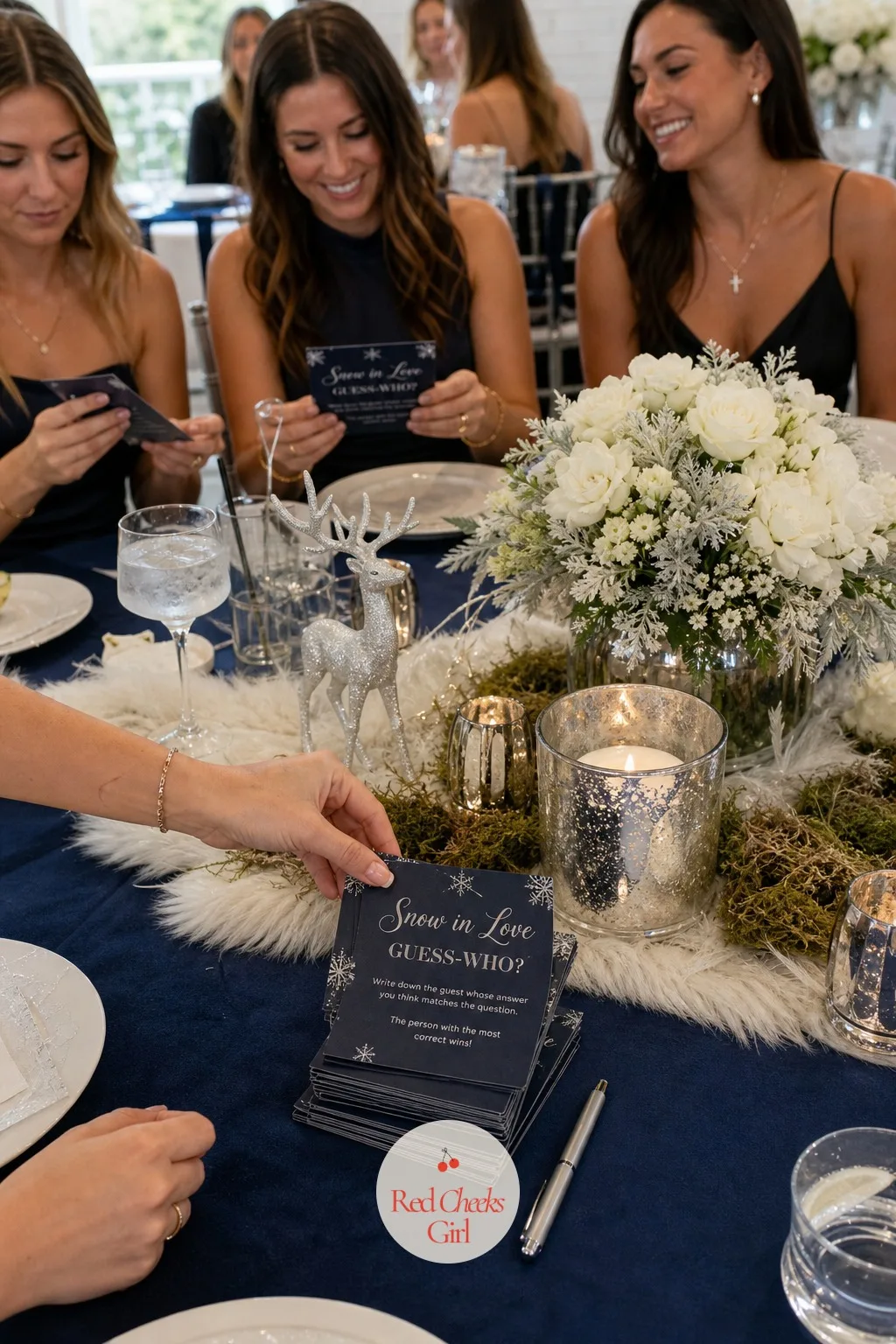Snow in Love Guess-Who Game — Somewhere between the cake and the gifts the room needs one game that gets everyone talking without putting the bride on the spot