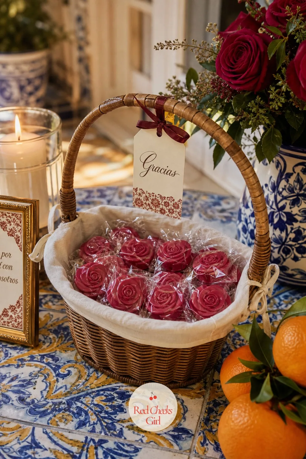 Red Rose Soap Favors — A favor that just sits in a drawer forever is a wasted budget line. Spanish wedding