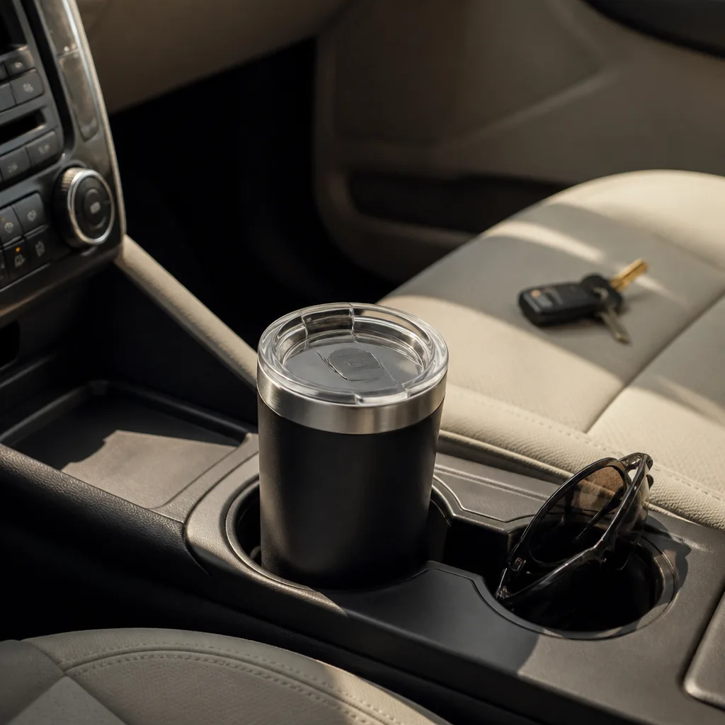 Mini Travel Tumbler — Coffee goes cold in the car before the second red light, and a small insulated tumbler keeps the first sip as hot as the last one on a