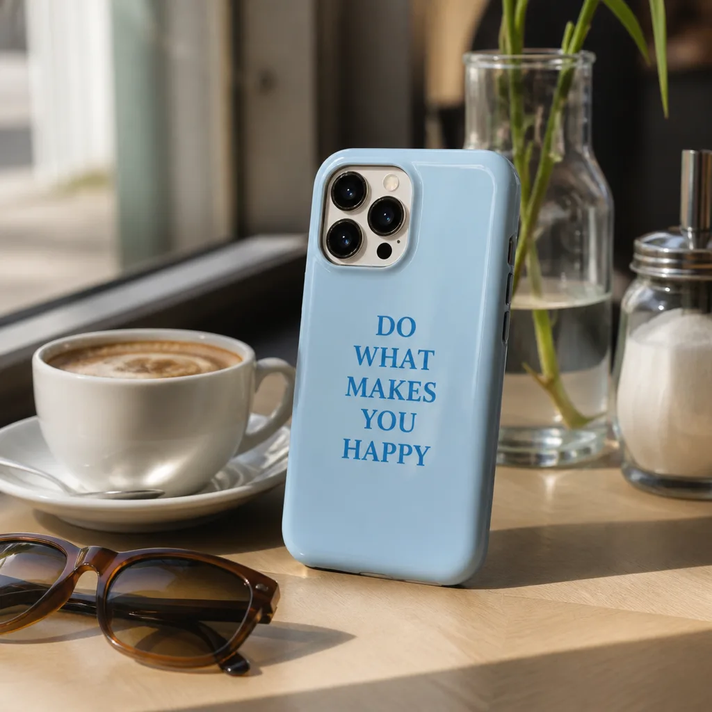 Slogan Phone Case — She is the friend already texting back before your message even finishes loading, and a case with a line about doing literally anything