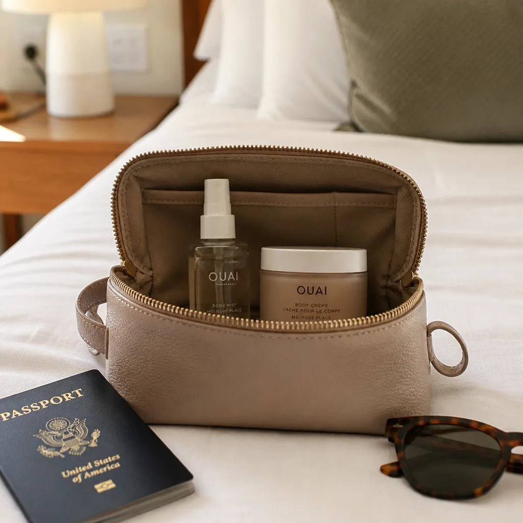 Travel Bodycare Set — Hotel toiletries are thin and smell like nothing in particular, and a friend who travels often already knows to bring her own. Stocking
