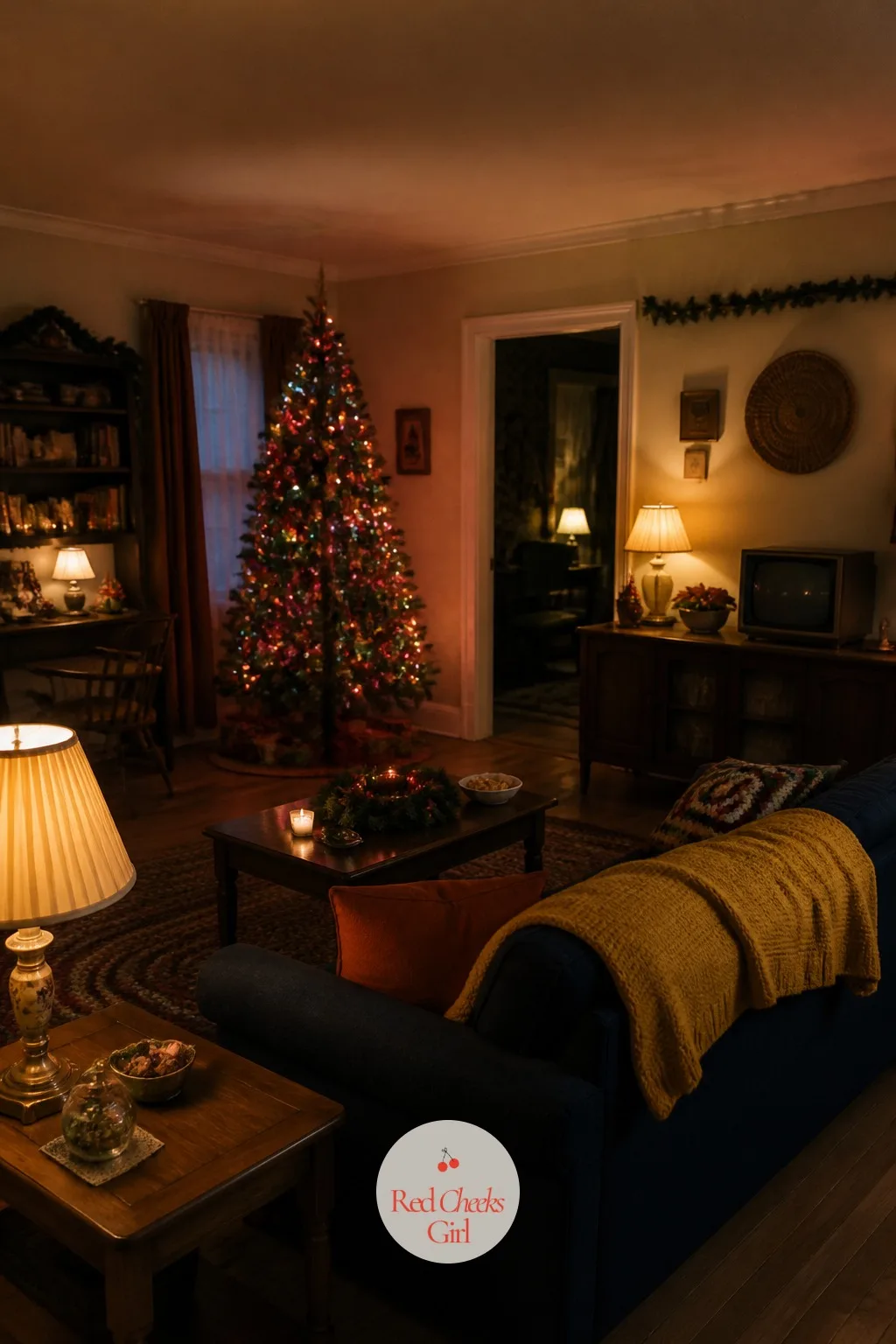The Whole Room, Lit Like Hawkins — Walk in with the overheads off and the room should still make sense: a tree glowing in the corner, lamps turned low, one