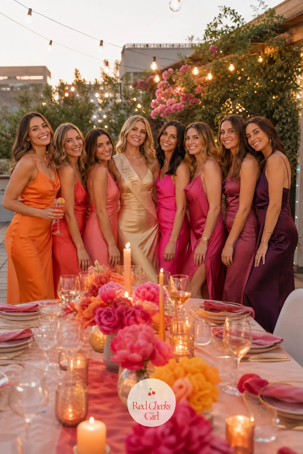 Ombre Outfits in Sunset Shades — 'Wear something sunset' leaves too much room for guessing. Sunset bachelorette theme