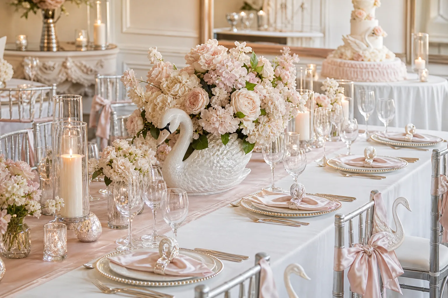 22 Swan Wedding Ideas for Couples Who Love Ballet-Soft Romance