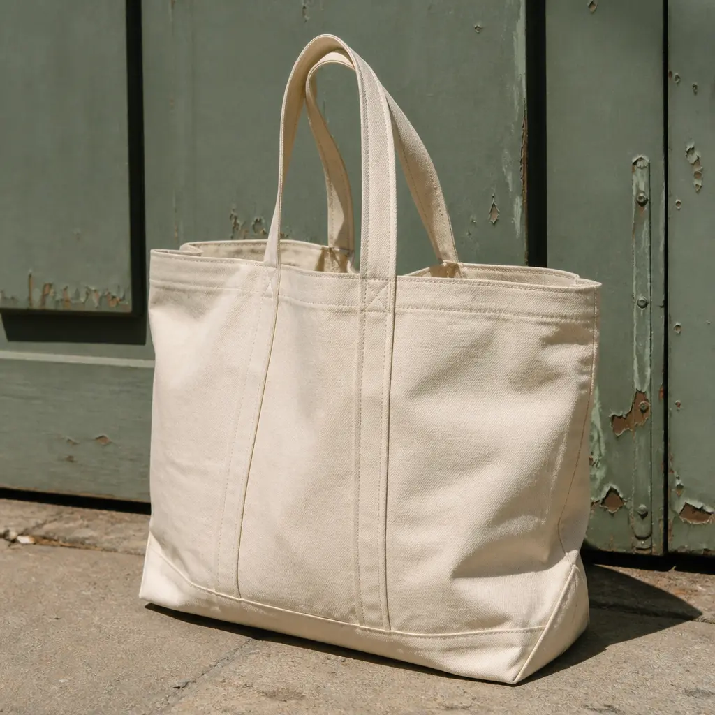 Canvas Tote Bag — She carries papers home every night whether she wants to or not, and a sturdy canvas tote beats the plastic grocery bag she has been using