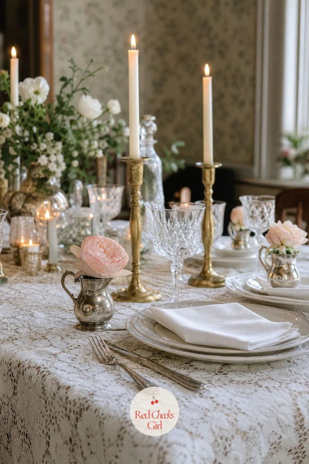 A Silver Creamer as a Bud Vase Favour — A full centerpiece feels like too much to hand a guest as they leave. Thrifted wedding decor