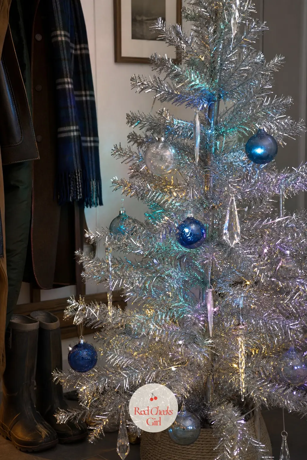 The Classic Silver Sparkler — This is the tree the whole keyword is named for: an aluminum tree with foil branches instead of needles, built to throw light