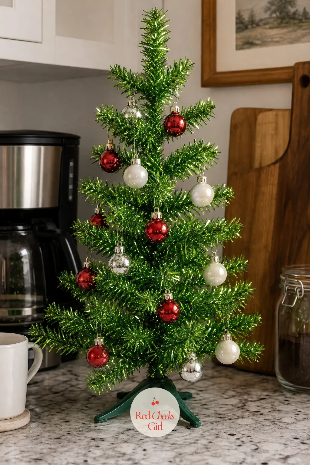 The Mini Evergleam on the Counter — A tabletop version of the classic sparkler, small enough to sit on a kitchen counter and still throw proper shine. Tinsel