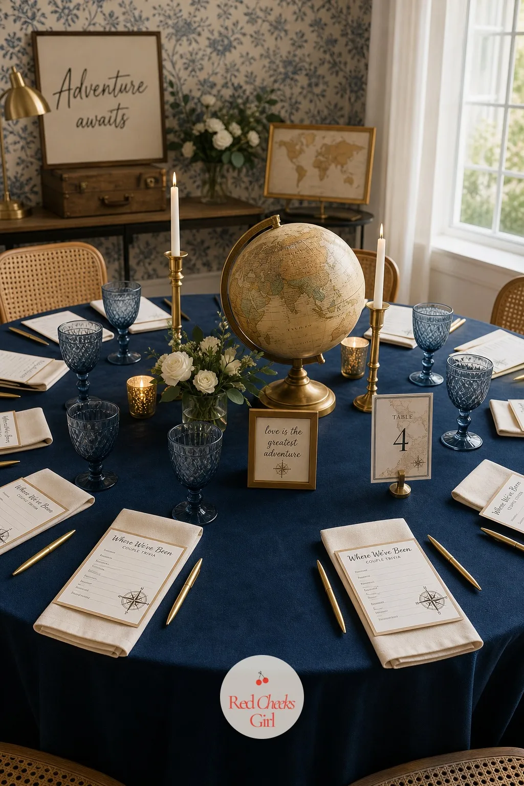 Where We've Been Couple Trivia — A quiz with generic questions feels like something borrowed from the internet the night before. Travel bridal shower theme