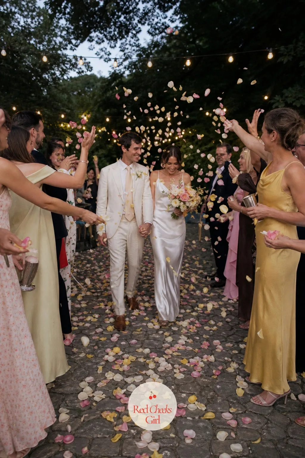A Petal Send Off Instead of Confetti — Paper confetti leaves a mess that someone has to sweep up by hand. Tulip wedding theme