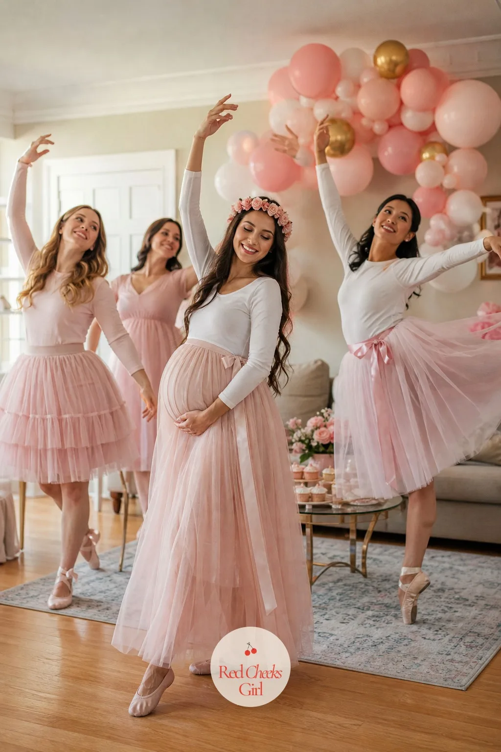 Freeze Like a Ballerina — Nobody wants to fill in a trivia sheet while balancing a plate of cookies. Tutu baby shower theme