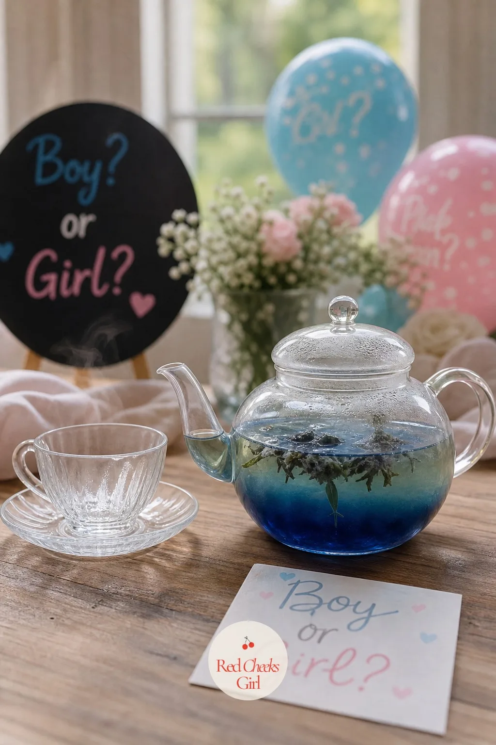 Color-Changing Tea Reveal — A pot of pale tea looks like any other cup until hot water hits it and the liquid itself blushes pink or deepens to blue right