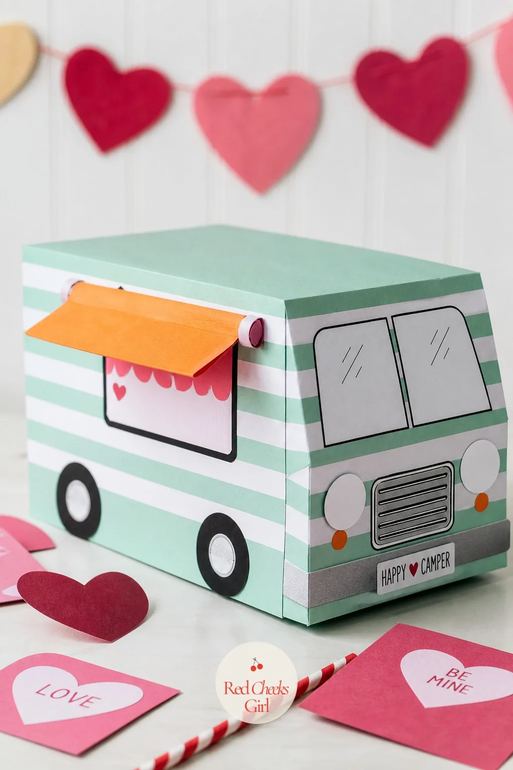 Happy Camper Van — For the kid who would rather camp than carnival, a van beats a castle every time. Valentine box ideas for school
