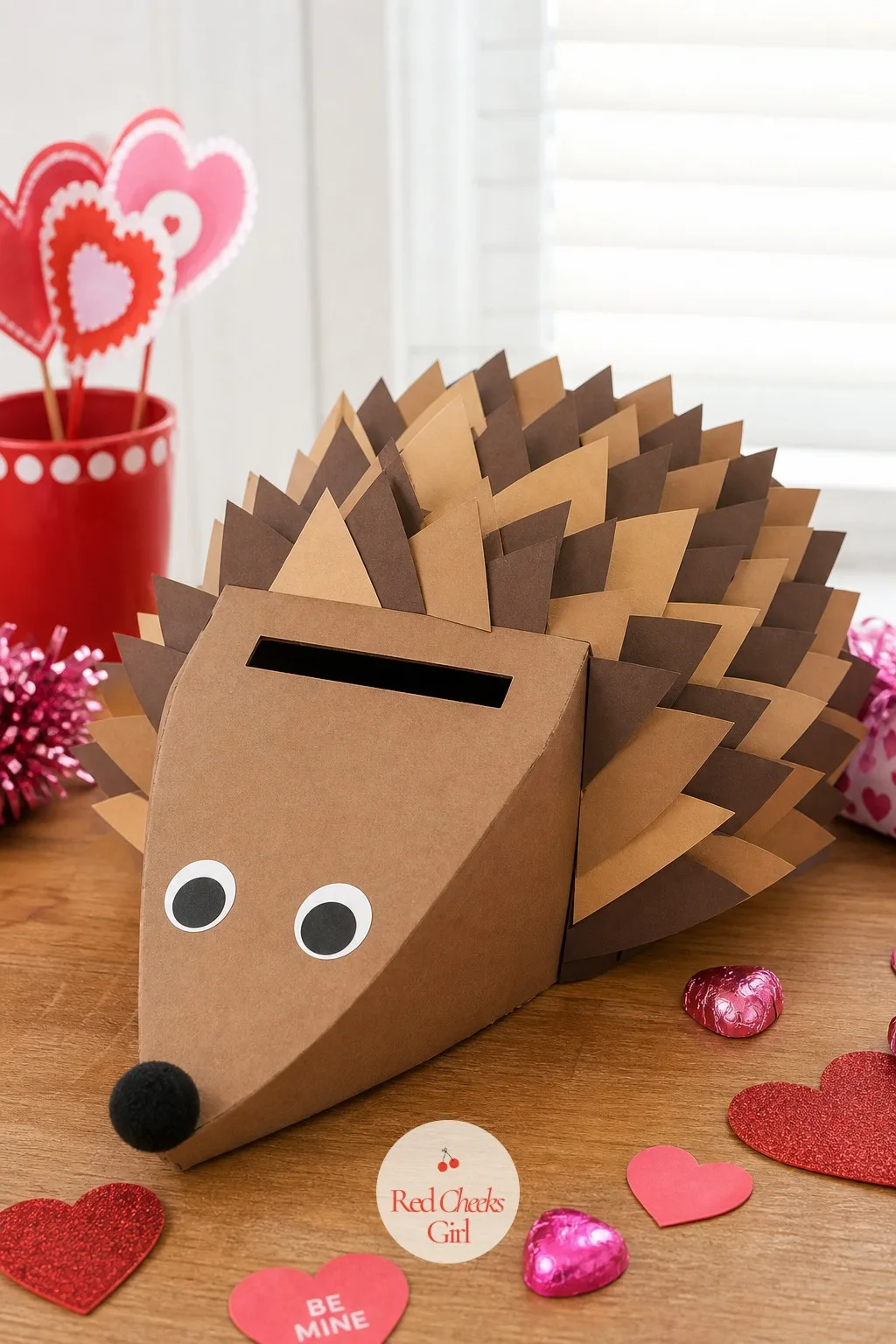 Pokey Hedgehog — For the kid who thinks hearts are too soft, a hedgehog splits the difference without refusing Valentine's outright. Valentine box ideas for